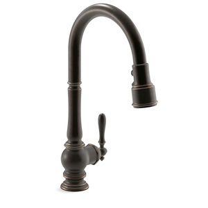 Artifacts 99259-2BZ Pull-down kitchen sink faucet with three-function sprayhead